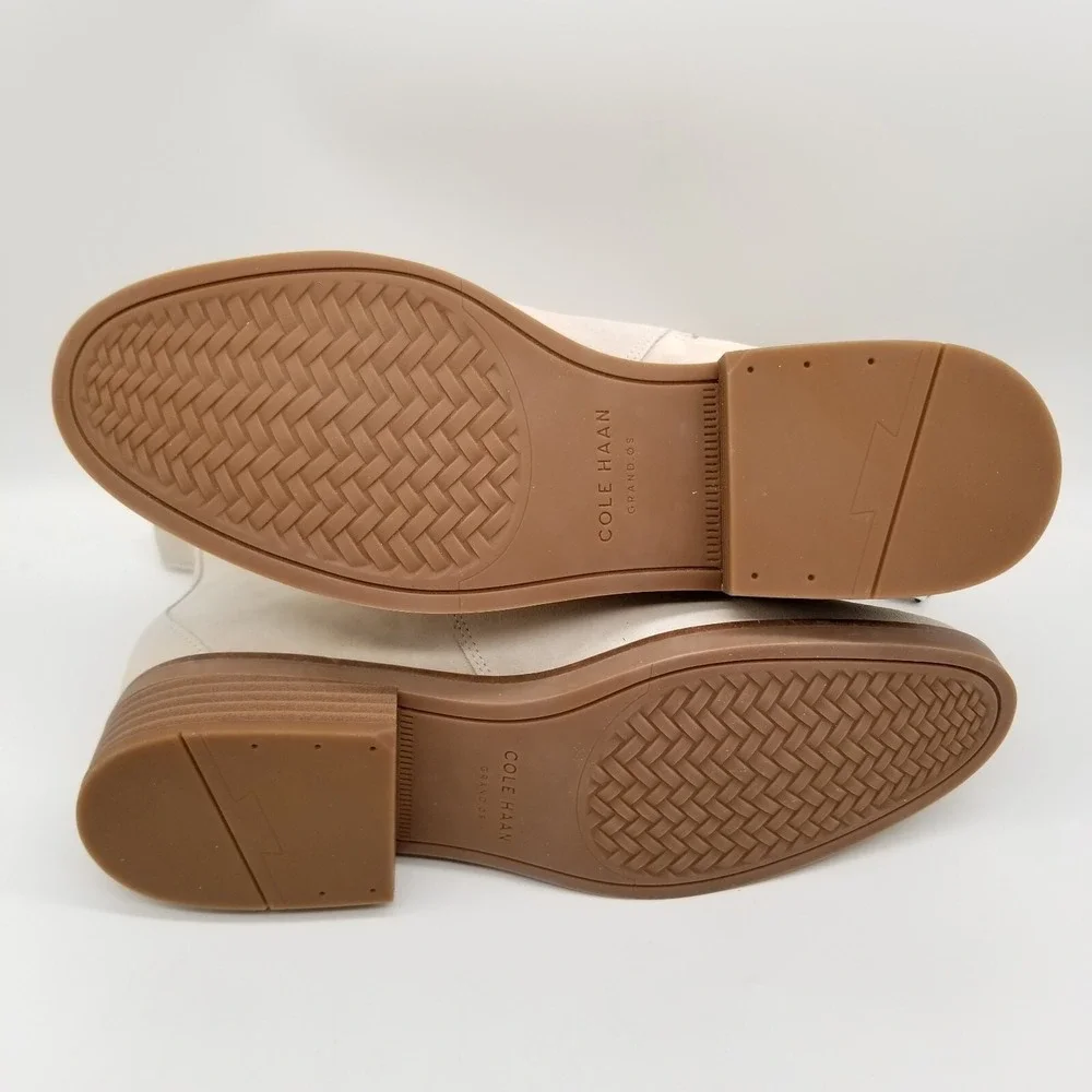 Cole Haan Women River‎ Suede Chelsea Ankle Sz 10.5 B Bootie  Beige Casual Office